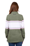 'Eliza' Stripe Rugby - Olive