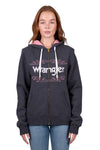 'Lola' Zip Through Hoodie - Charcoal