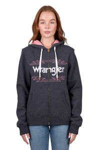 'Lola' Zip Through Hoodie - Charcoal