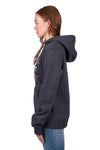 'Lola' Zip Through Hoodie - Charcoal