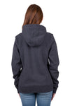 'Lola' Zip Through Hoodie - Charcoal