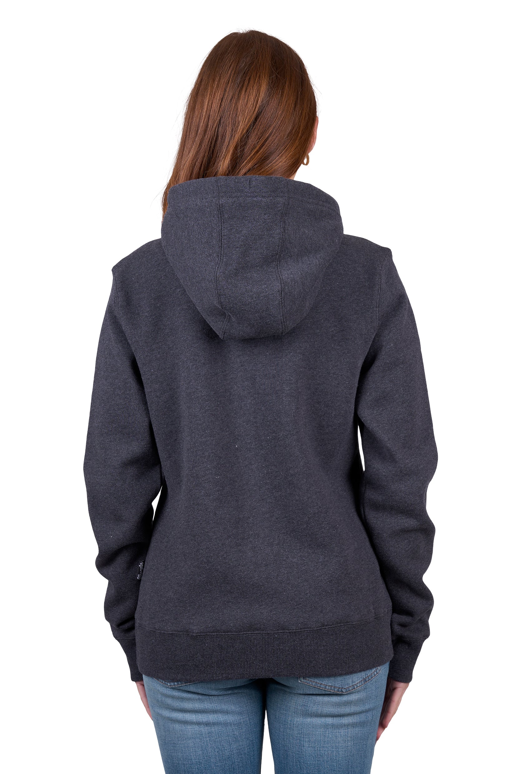 'Lola' Zip Through Hoodie - Charcoal