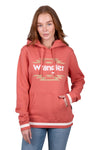 'Sarah' Pullover Hoodie - Coral