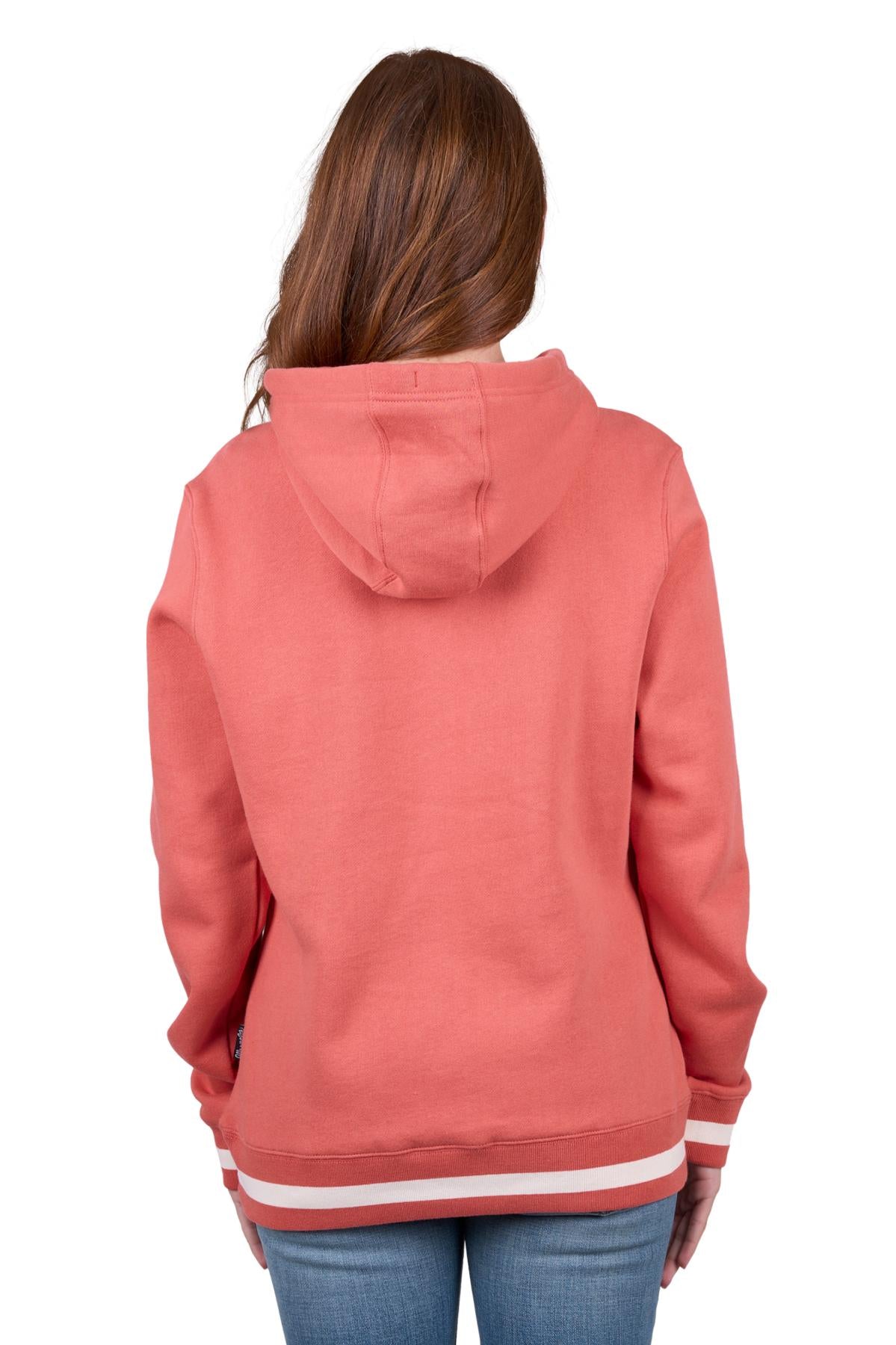 'Sarah' Pullover Hoodie - Coral