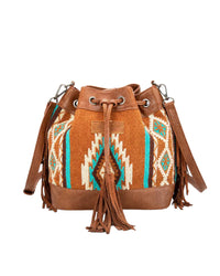 Wrangler 'Maya' Aztec Bucket Bag - Tan