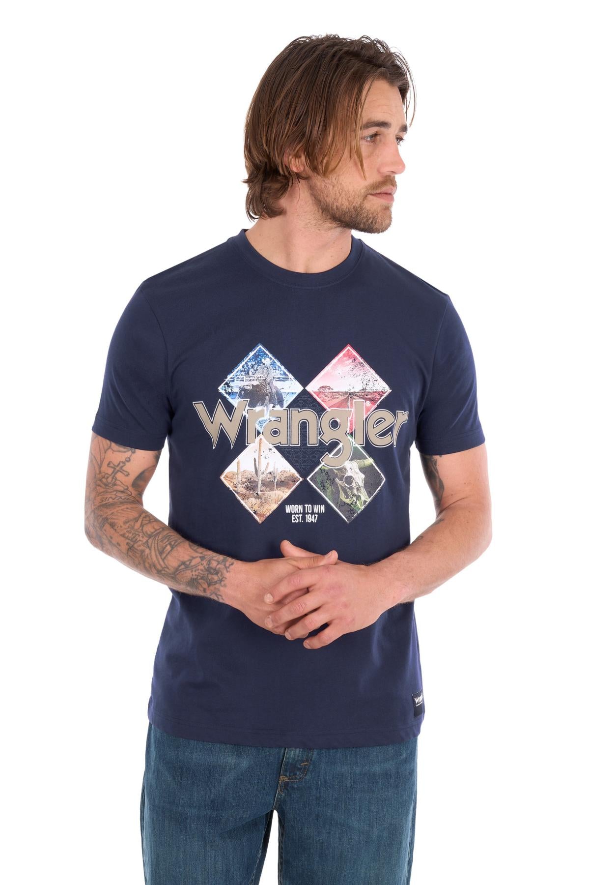 'Mark' Short Sleeve Tee - Navy