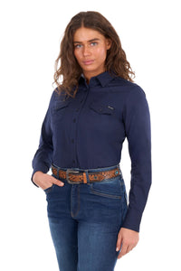 'Hazel' Longsleeve Shirt - Navy