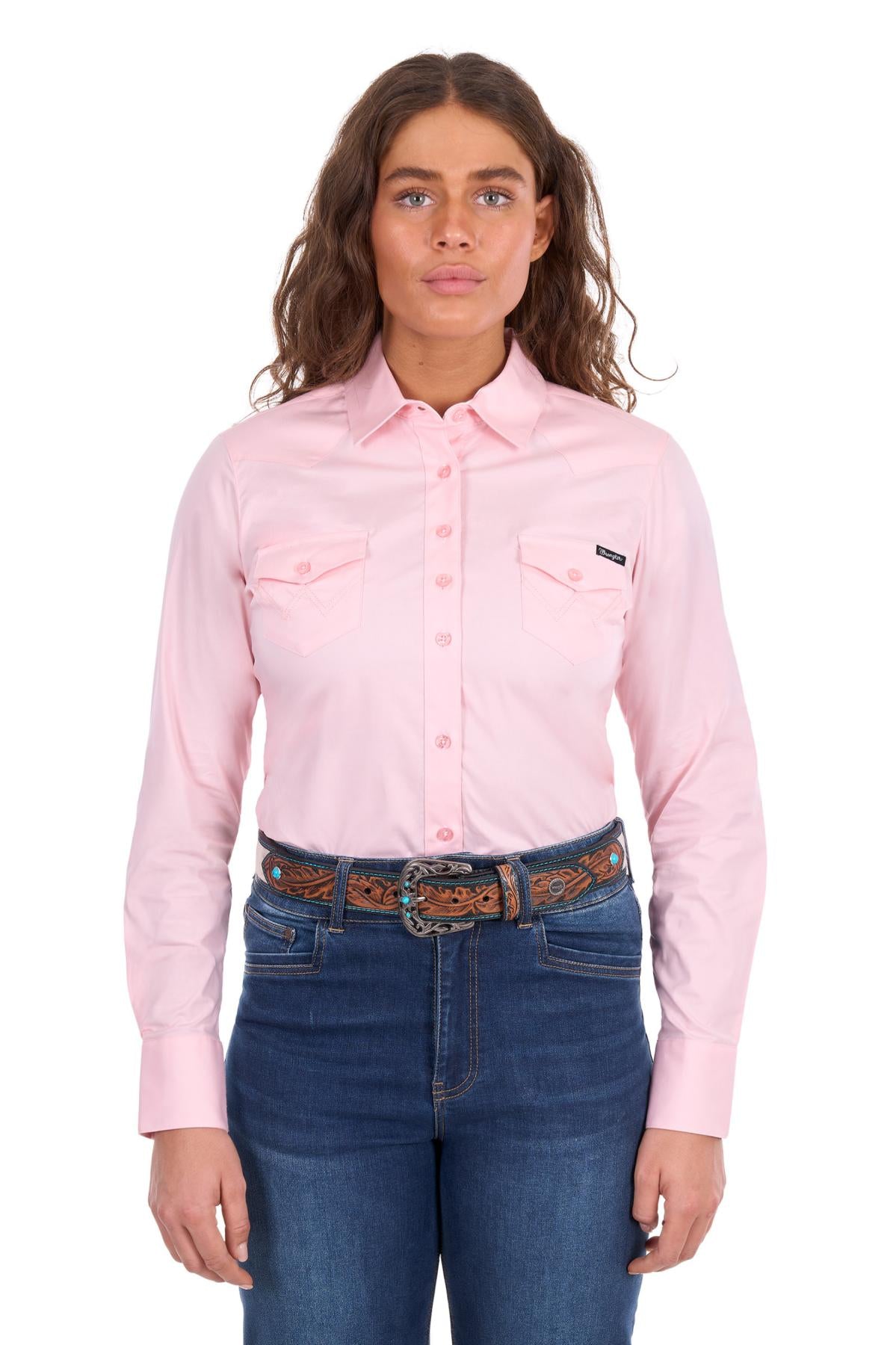 'Hazel' Longsleeve Shirt - Blush