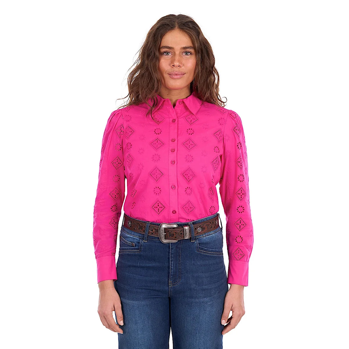 'Fleur' Longsleeve Shirt - Pink