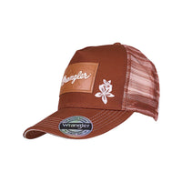 'Jenna' High Profile Ponytail Trucker Cap - Copper
