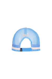 'Josie' High Profile Trucker Cap - Light Blue