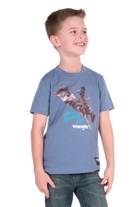 'Michael' Short Sleeve Tee - Storm Blue