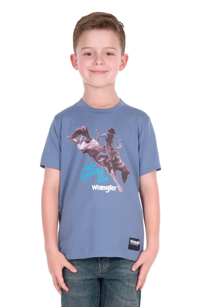 'Michael' Short Sleeve Tee - Storm Blue