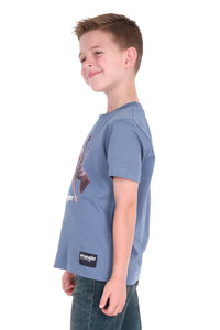 'Michael' Short Sleeve Tee - Storm Blue