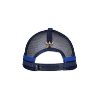 'Abe' Trucker Cap - Navy/Blue