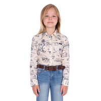 'Western' Longsleeve Shirt - Ivory