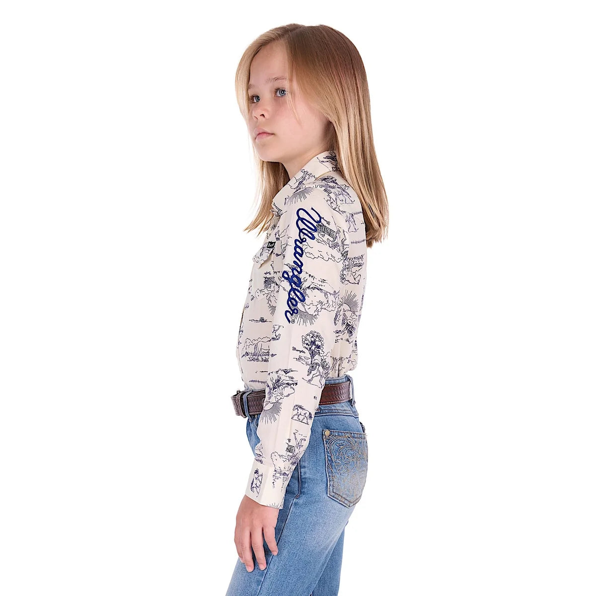 'Western' Longsleeve Shirt - Ivory