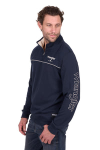 'Dale' 1/4 Zip Pullover Jumper - Navy