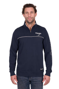 'Dale' 1/4 Zip Pullover Jumper - Navy