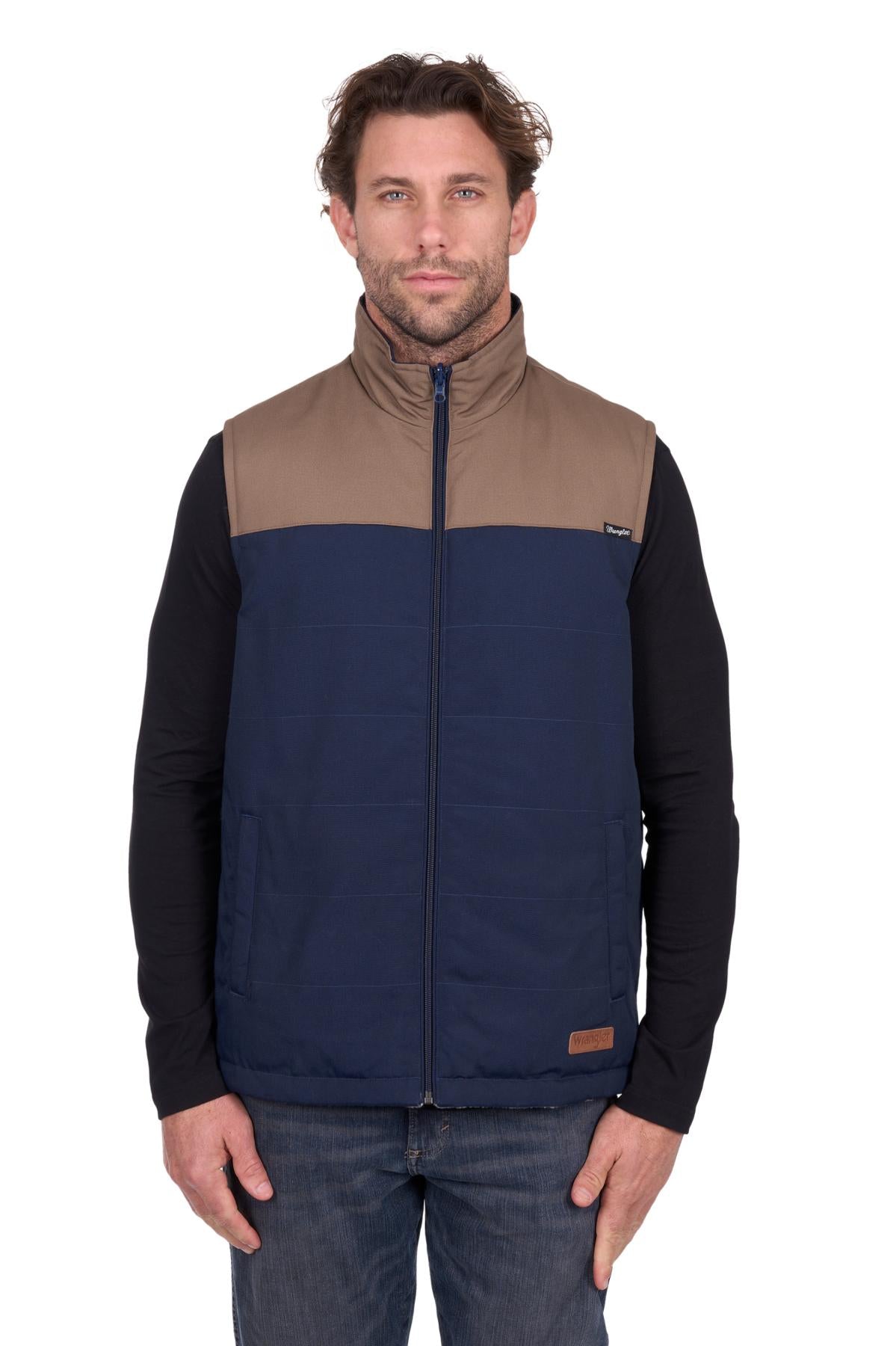 Mens 'Dean' Reversible Vest - Navy