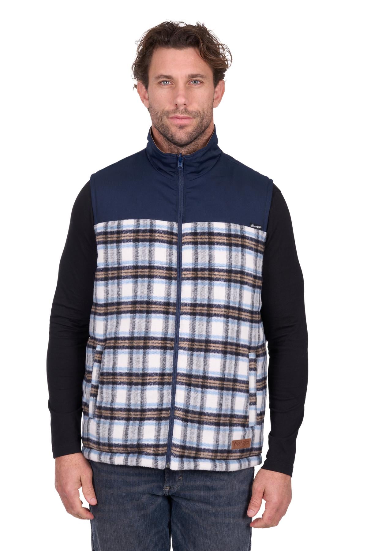 Mens 'Dean' Reversible Vest - Navy