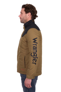 Mens 'Ruben' Jacket - Dark Tan/Black
