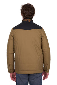Mens 'Ruben' Jacket - Dark Tan/Black
