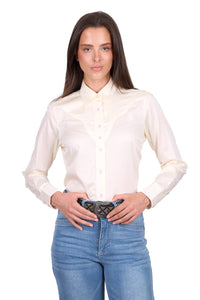 'Bridget' Longsleeve Shirt - Cream