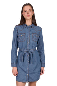 'Wendy' Longsleeve Dress - Indigo