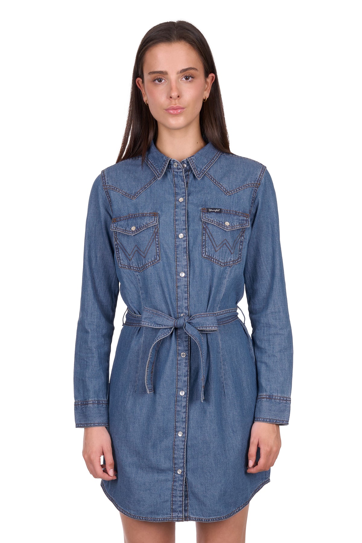 'Wendy' Longsleeve Dress - Indigo