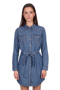 'Wendy' Longsleeve Dress - Indigo