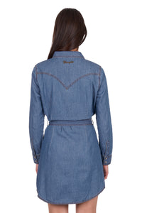 'Wendy' Longsleeve Dress - Indigo