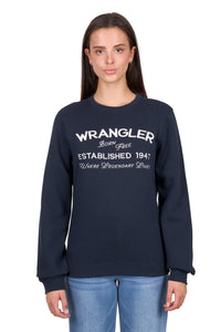 'Bella' Crew Neck Jumper - Navy