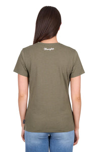 'Adriana' Short Sleeve Tee - Khaki