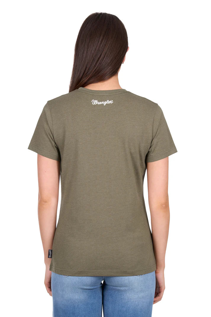 'Adriana' Short Sleeve Tee - Khaki