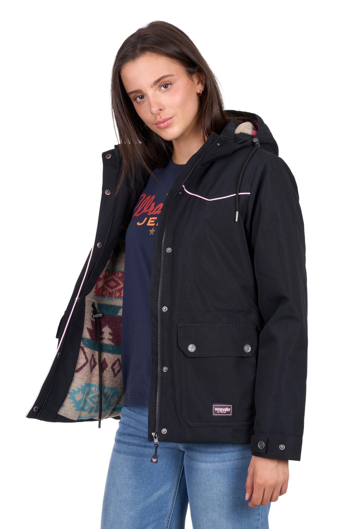 Womens 'Vicky' Waterproof Jacket - Black