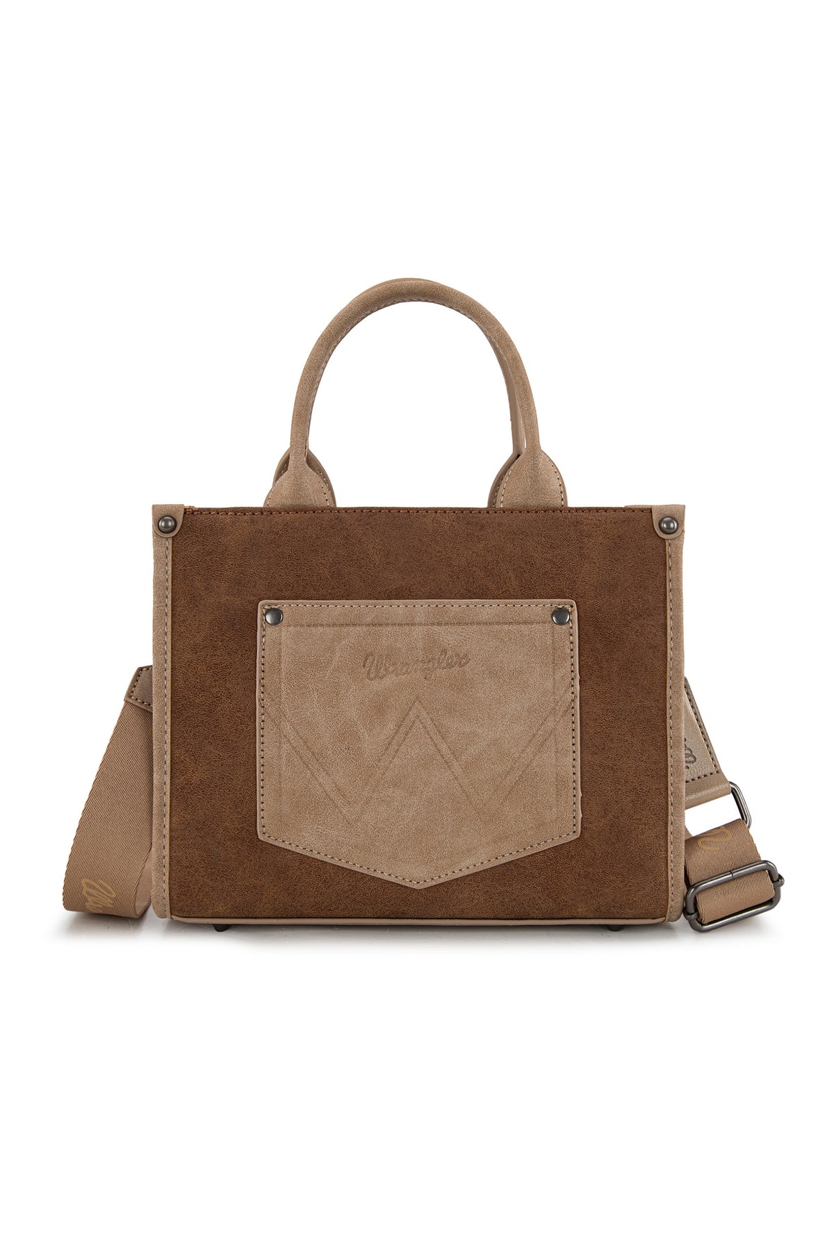 Feature Buckle Crossbody Bag - Tan