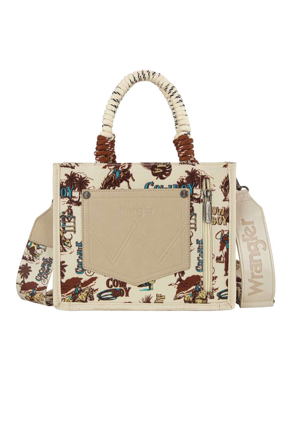 Rodeo Print Crossbody Bag - Natural