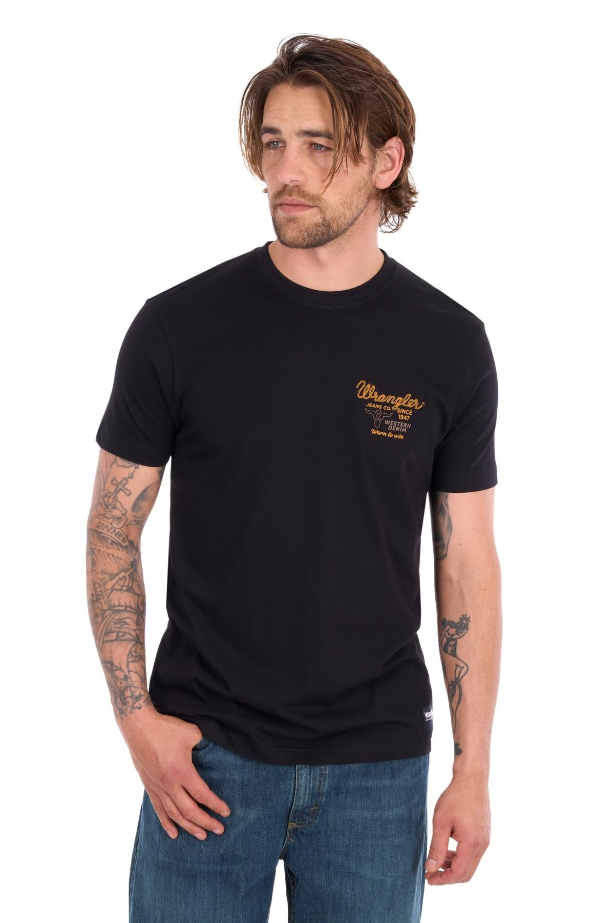 'Robert' Short Sleeve Tee - Black