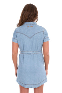 'Marla' Short Sleeve Denim Dress