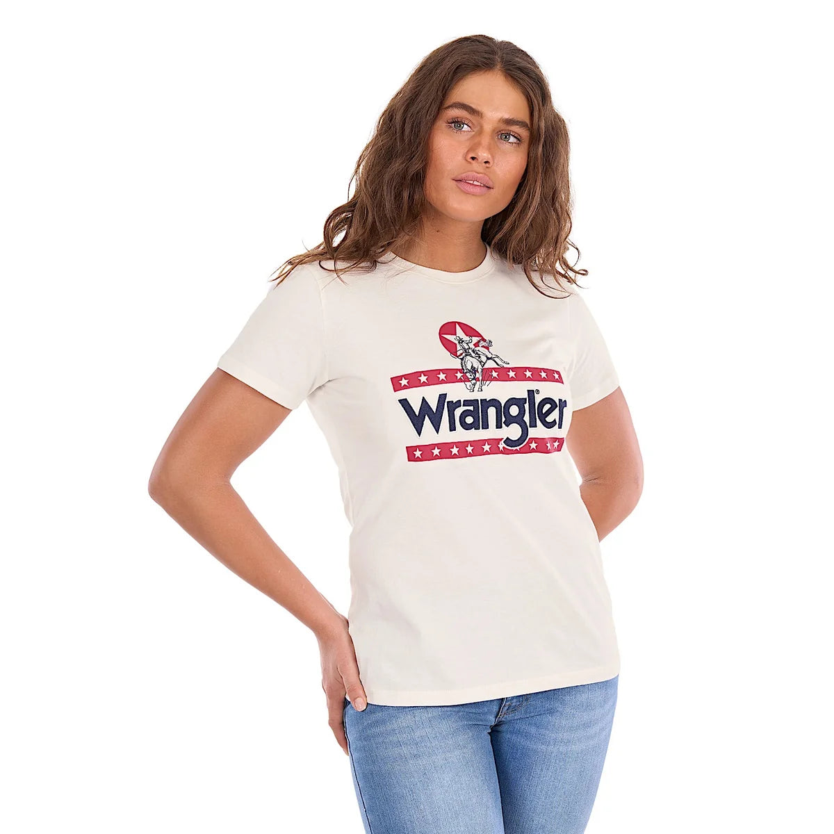 'Nora' Wrangler Tee - Cream