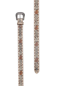 'Blakely' Leather Tooled Cutout Belt