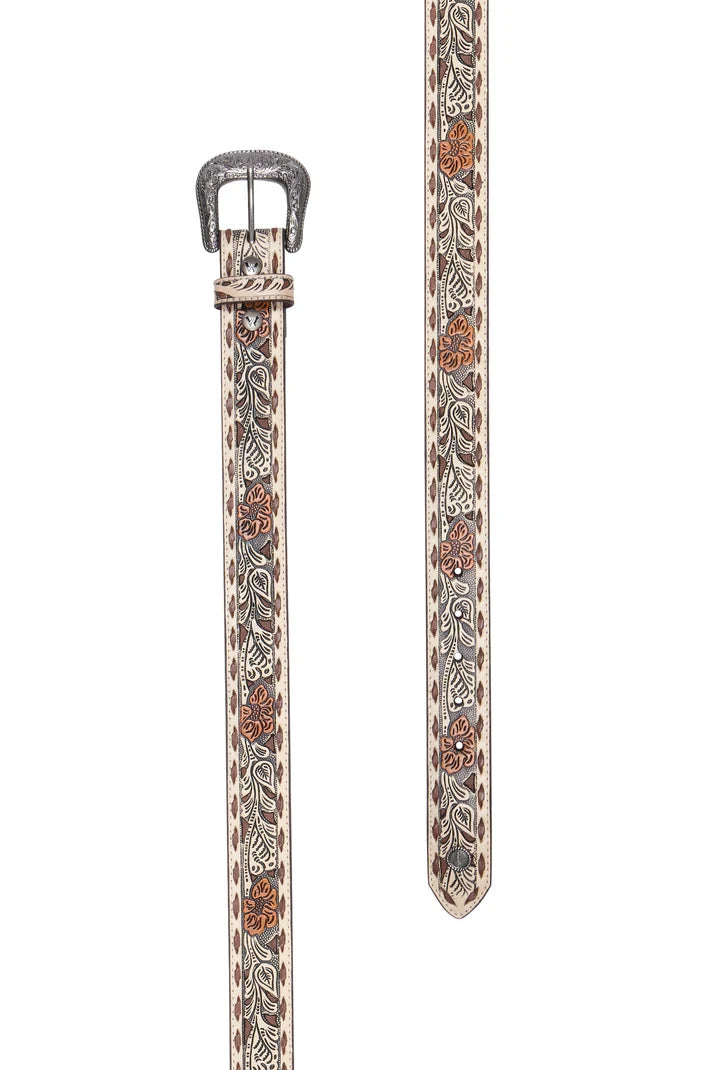 'Blakely' Leather Tooled Cutout Belt