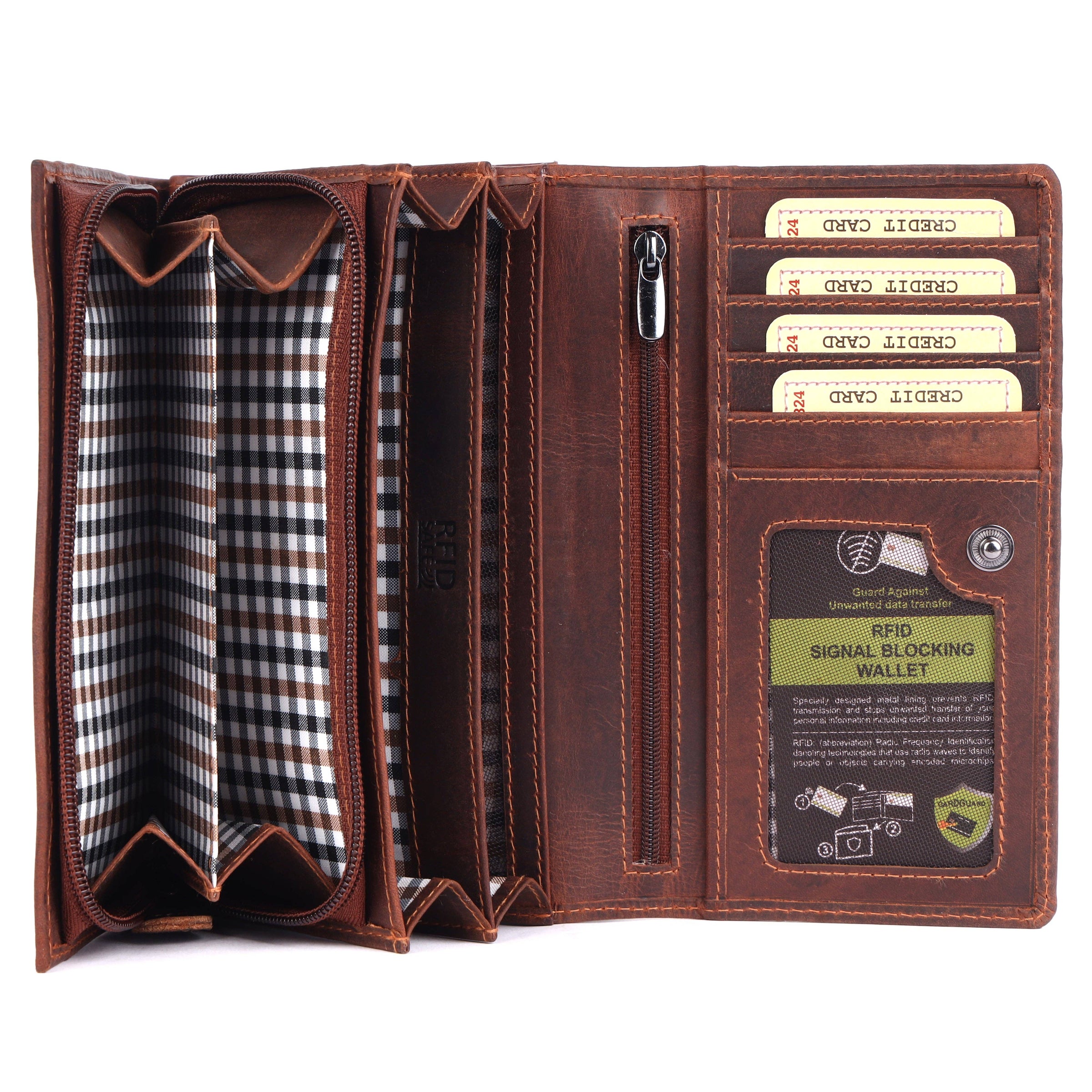 Greenwood Leather Brighton Travel Organiser Wallet