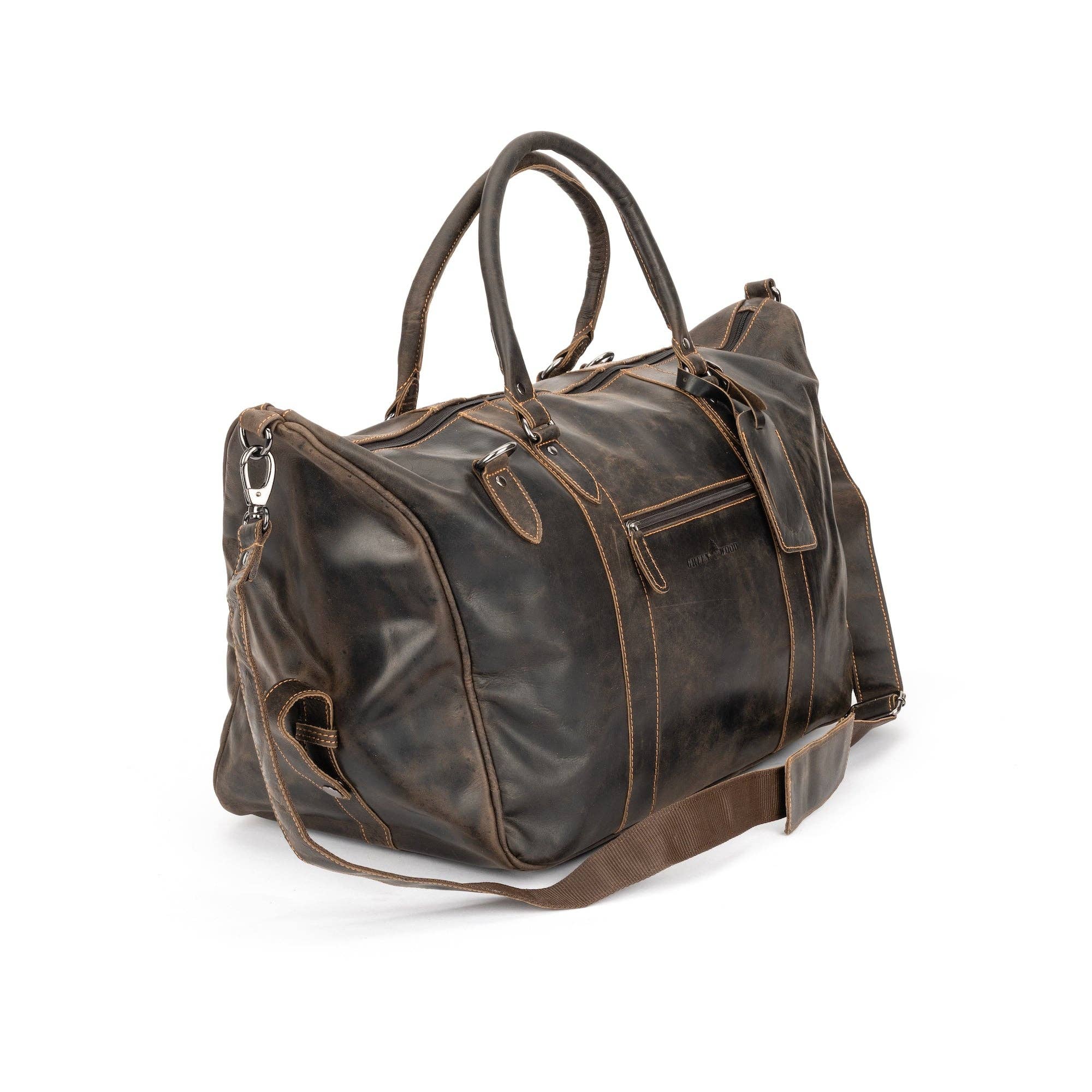 'Grant' Weekender Duffle Bag - Brown