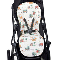 Diggers & Tractors Universal Organic Pram Liner