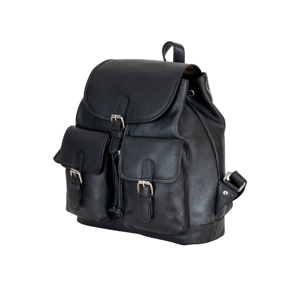 'Raven' Leather Backpack