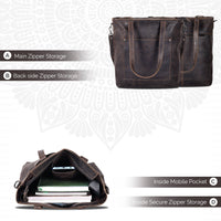 ‘Bunbury’ Classic Leather Tote Bag