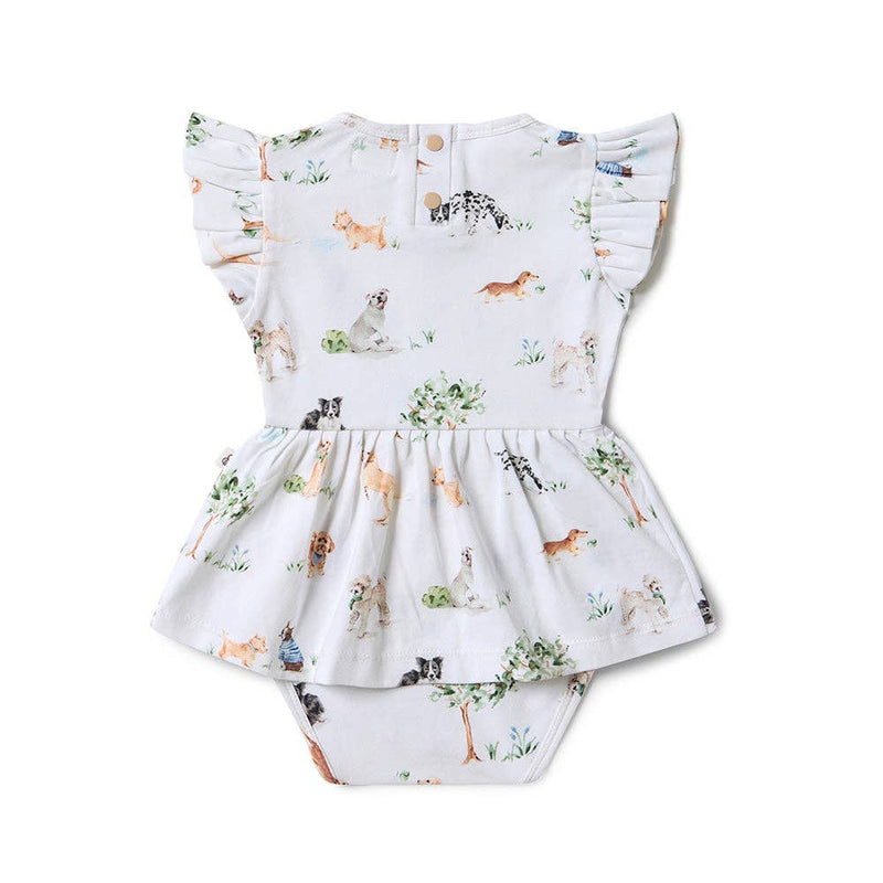 Dog Park Short Sleeve Organic Dress