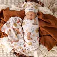 Cowboys Wrap & Beanie Set